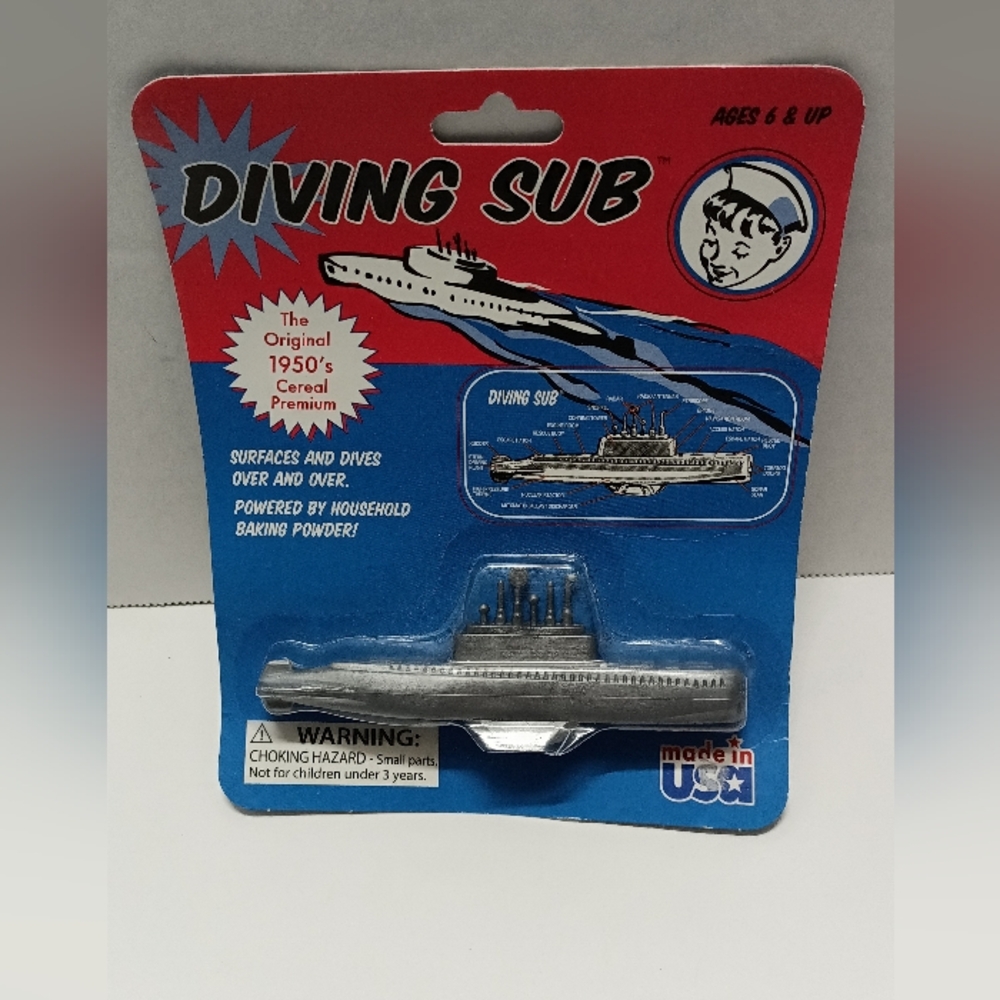 Vintage Toy Diving Sub New In Package By Toy Smith